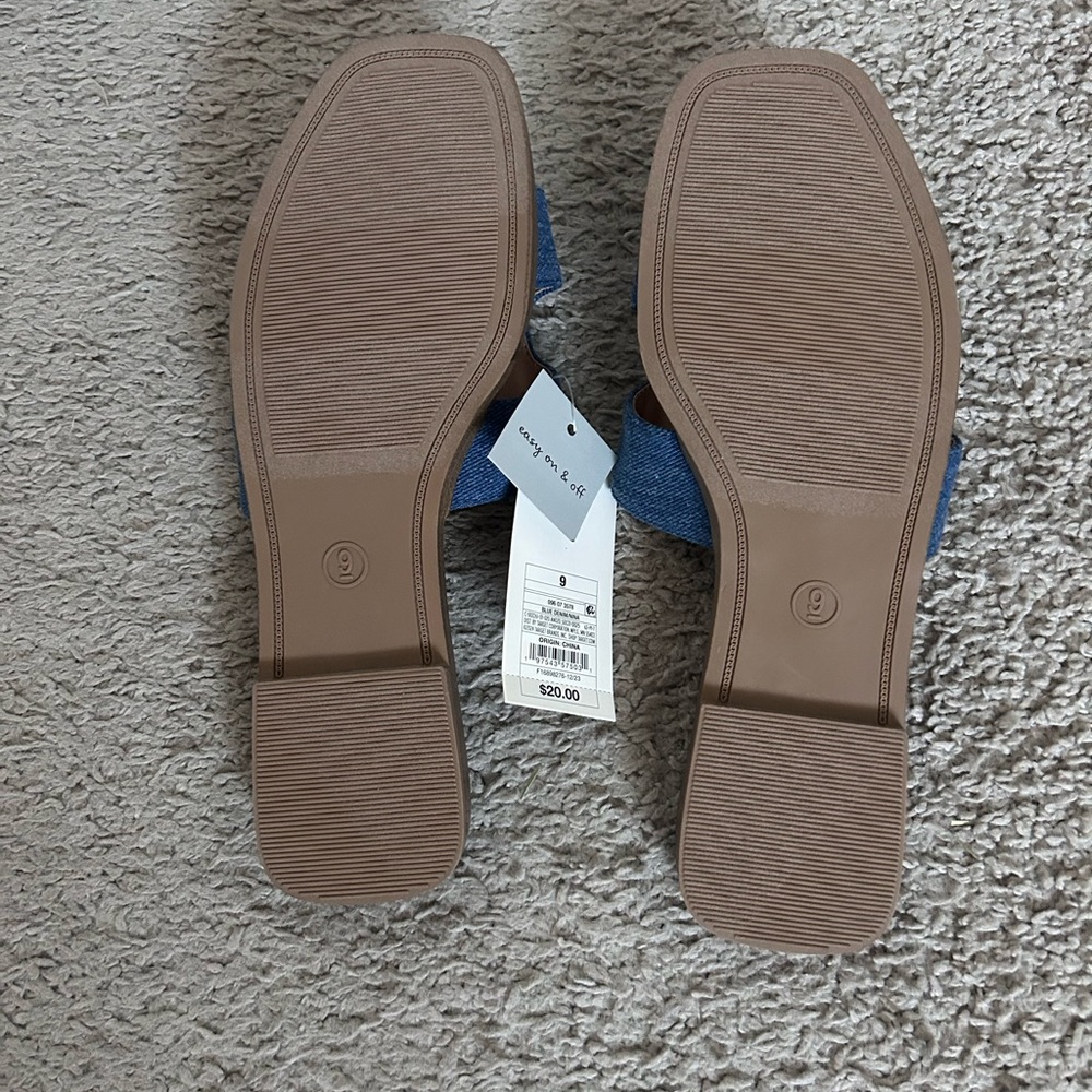 a new day Blue Denim Slide Sandals - Picture 3 of 3